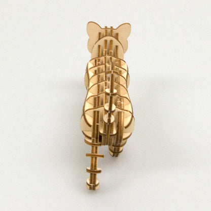Wooden Art wa-gu-mi Cat Walking Pose