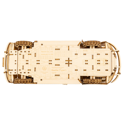 Wooden Art wa-gu-mi  Vintage Volkswagen Beetle (Type 1) 1949, Wood (Unpainted)