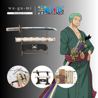 Wooden Art ki-gu-mi Zoro Sword Wado Ichimonji