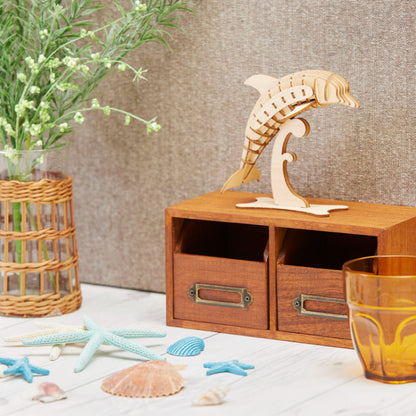 Wooden Art wa-gu-mi Dolphin