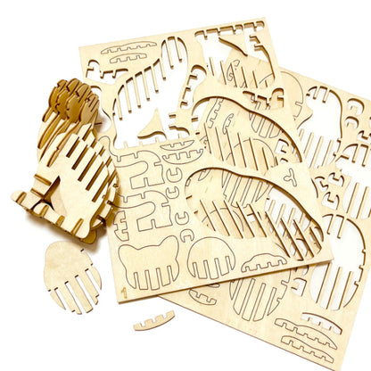 Wooden Art wa-gu-mi Cat