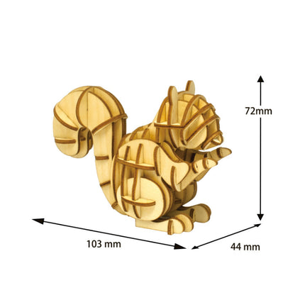 Wooden Art wa-gu-mi Squirrel