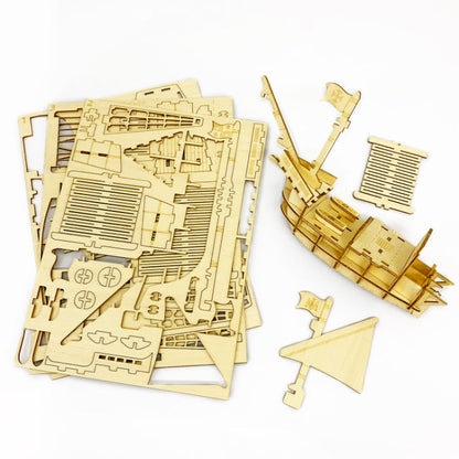 Wooden Art wa-gu-mi Sailing Vessel