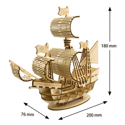 Wooden Art wa-gu-mi Sailing Vessel