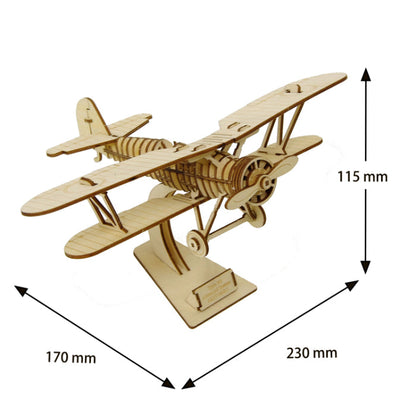 Wooden Art wa-gu-mi Biplane