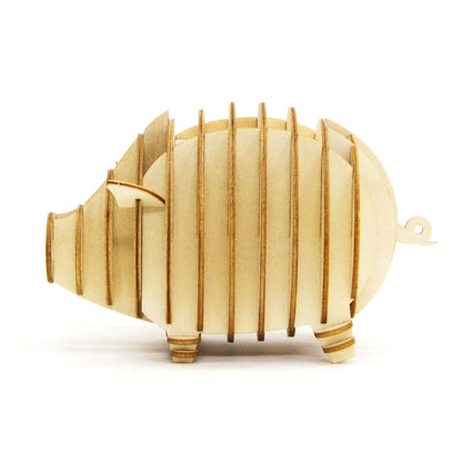 Wooden Art wa-gu-mi Piggy Bank