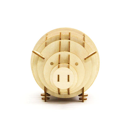 Wooden Art wa-gu-mi Piggy Bank