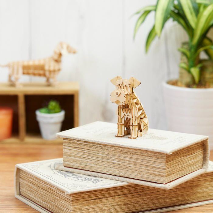Wooden Art wa-gu-mi Miniature Schnauzer