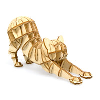 Wooden Art wa-gu-mi Stretching Cat