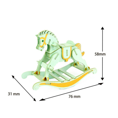 Paper Art si-gu-mi PLUS Wooden Rocking Horse