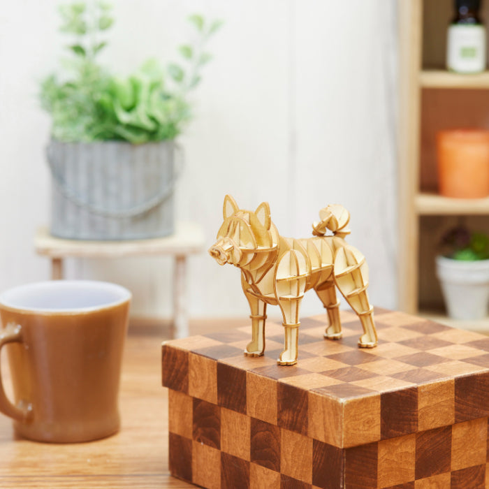 Wooden Art wa-gu-mi Brushwood Dog