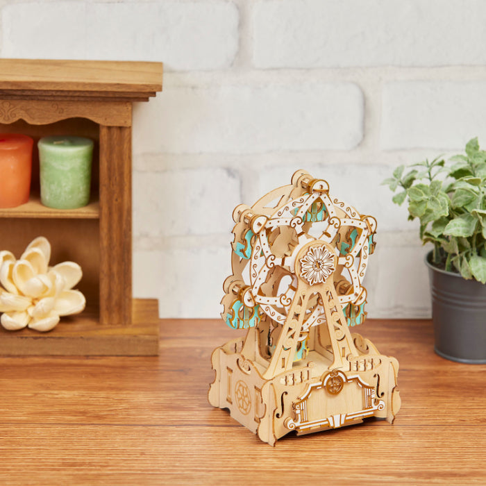 Wooden Art wa-gu-mi Ferris wheel with Music box