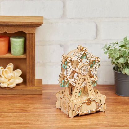 Wooden Art wa-gu-mi Ferris wheel with Music box