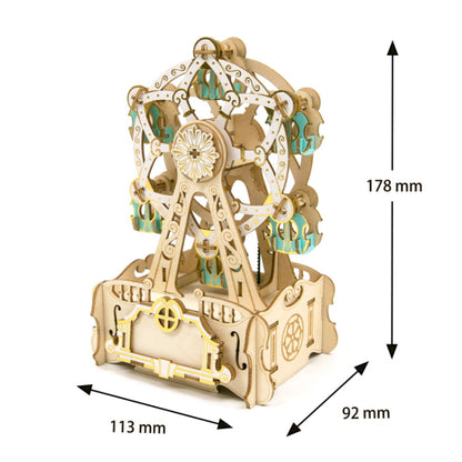 Wooden Art wa-gu-mi Ferris wheel with Music box