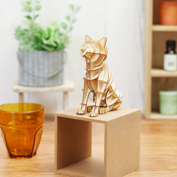 Wooden Art wa-gu-mi Akita Inu