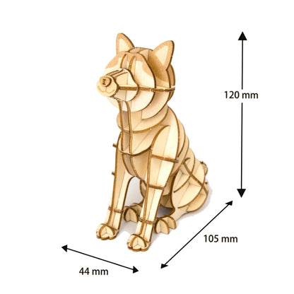 Wooden Art wa-gu-mi Akita Inu