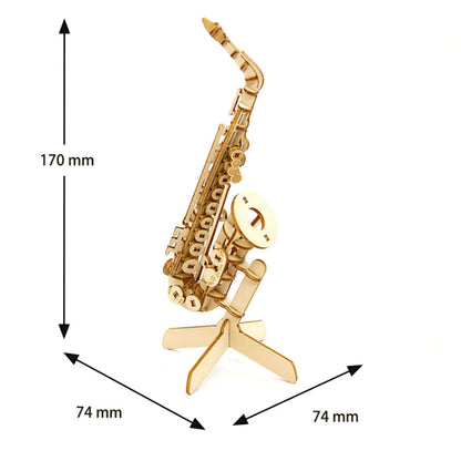 Wooden Art wa-gu-mi Saxophone Pen Stand