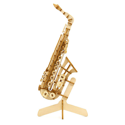 Wooden Art wa-gu-mi Saxophone Pen Stand