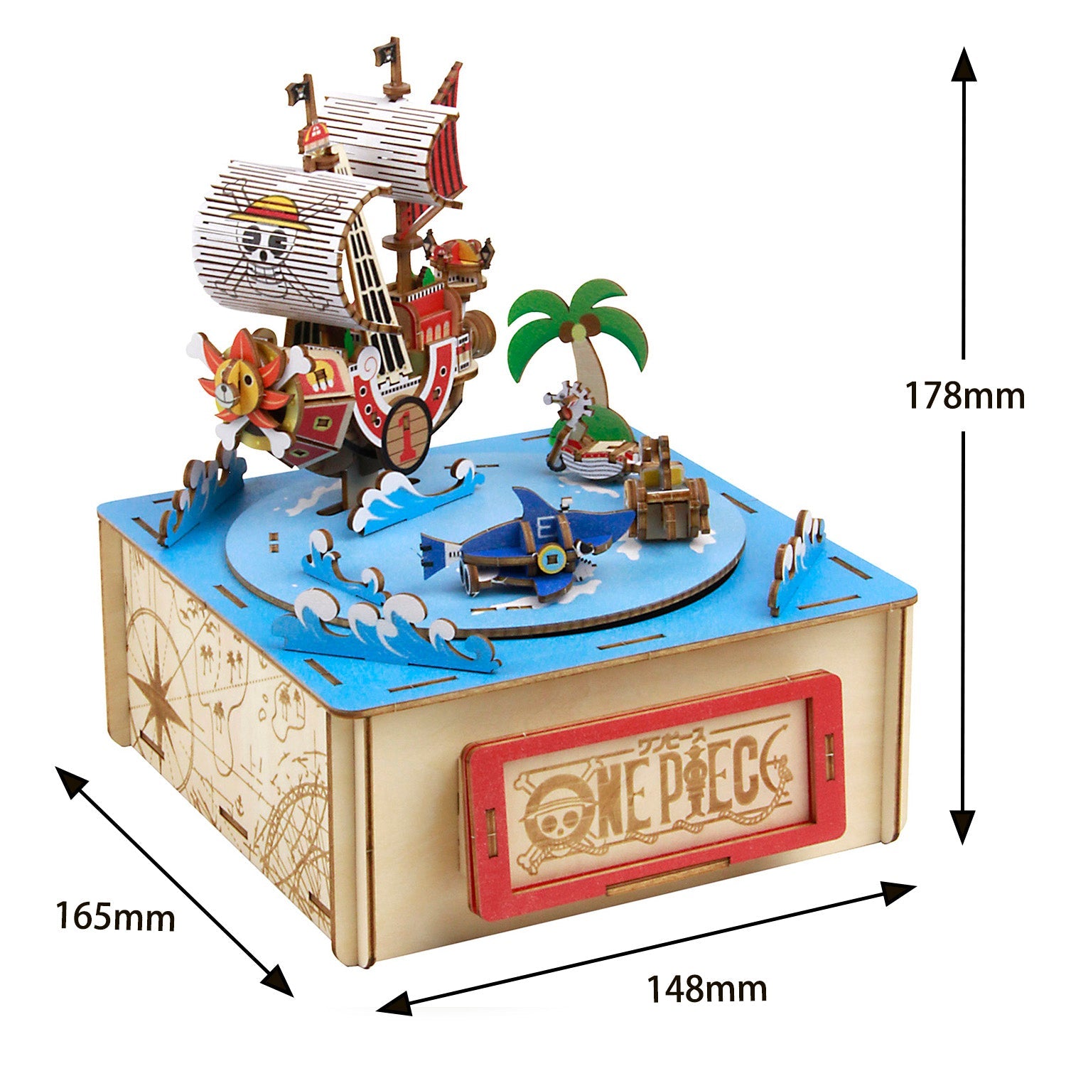 Wooden Art wa-gu-mi One Piece: Straw Hat Crew Thousand Sunny with