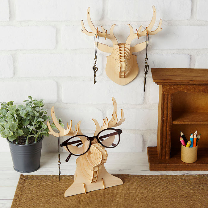 Wooden Art wa-gu-mi Deer Wall Décor