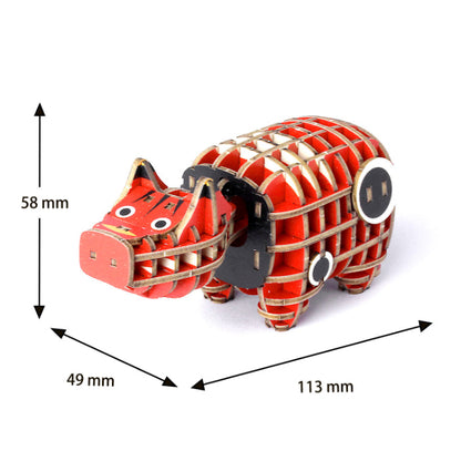 Wooden Art wa-gu-mi Akabeko