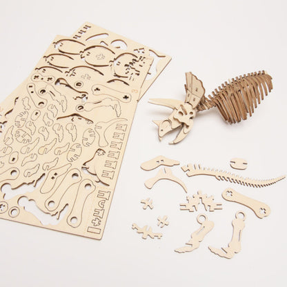 Wooden Art wa-gu-mi Triceratops