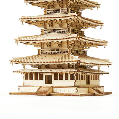 Wooden Art wa-gu-mi NEW Five Story Pagoda
