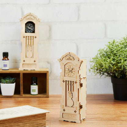 Wooden Art wa-gu-mi Antique Clock Watch Case