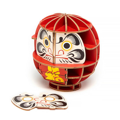 Wooden Art wa-gu-mi Daruma Color Version
