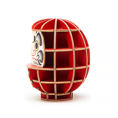 Wooden Art wa-gu-mi Daruma Color Version