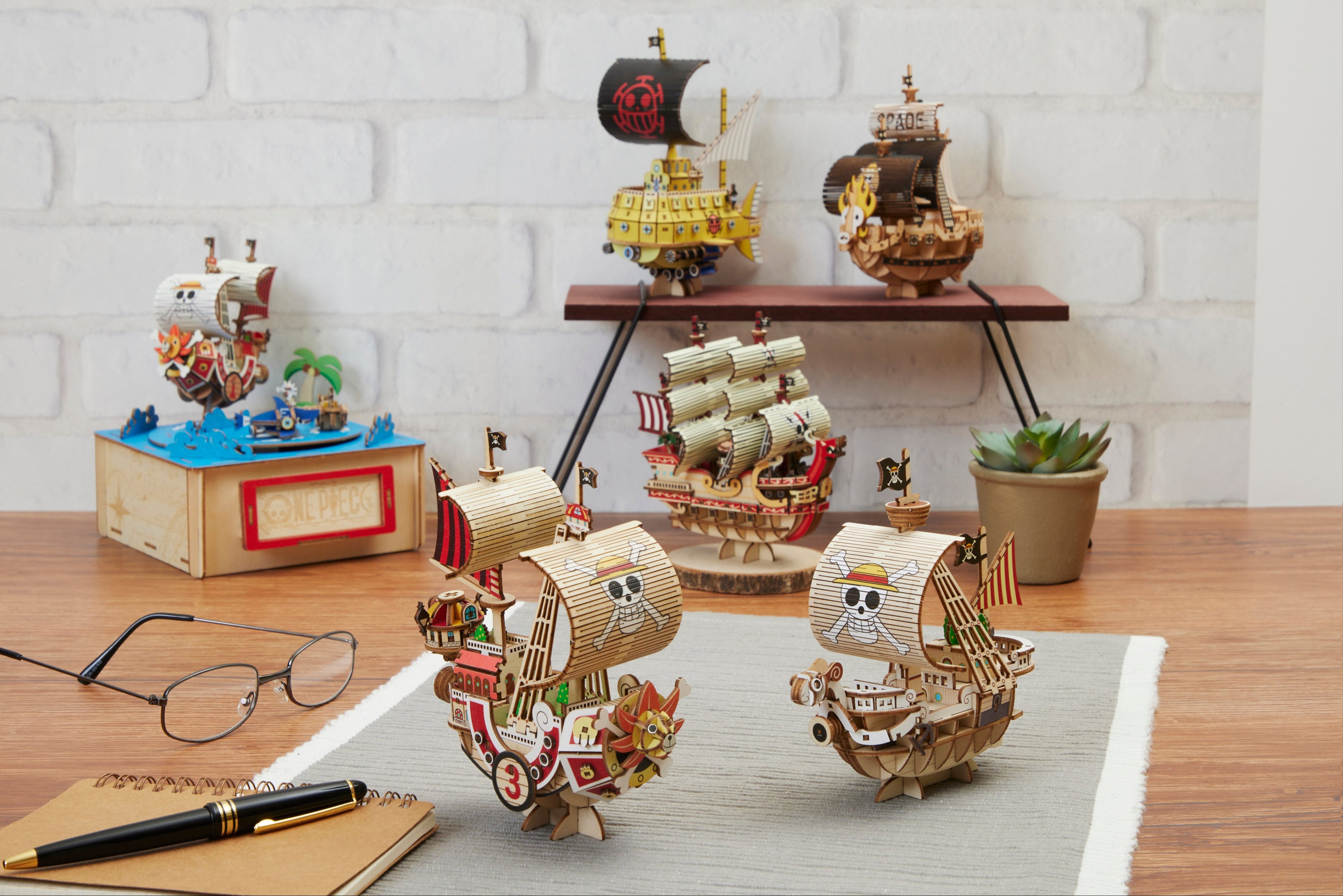 One piece pirate ships thousand sunny going merry shanks black beard white beard 