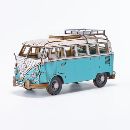 Wooden Art wa-gu-mi Vintage Volkswagen Type 2 (T1) Camper Van Green
